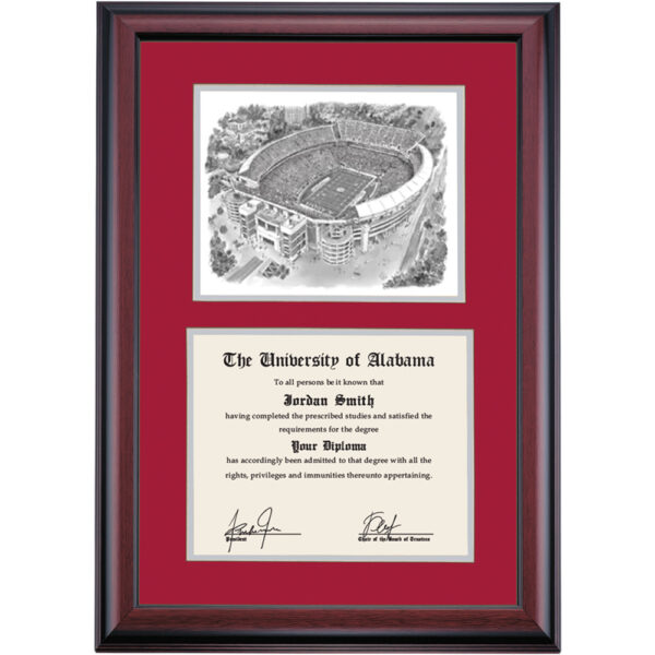 Alabama Premier Bryant–Denny Stadium Diploma Frame