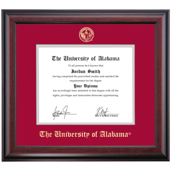 Alabama School Color Traditional Diploma Frame