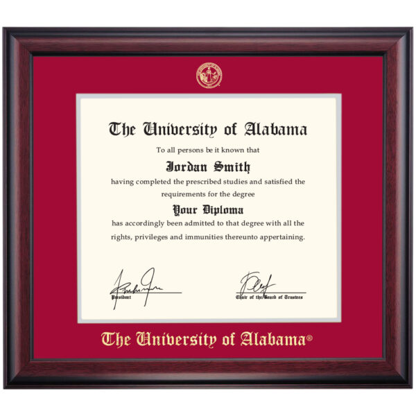 Alabama School Color Traditional for Law Degree Diploma Frame